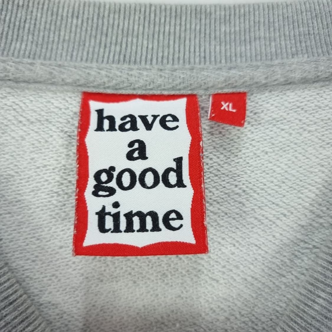[해브어굿타임] 로고 프린팅 맨투맨 그레이 M20044 상품이미지8