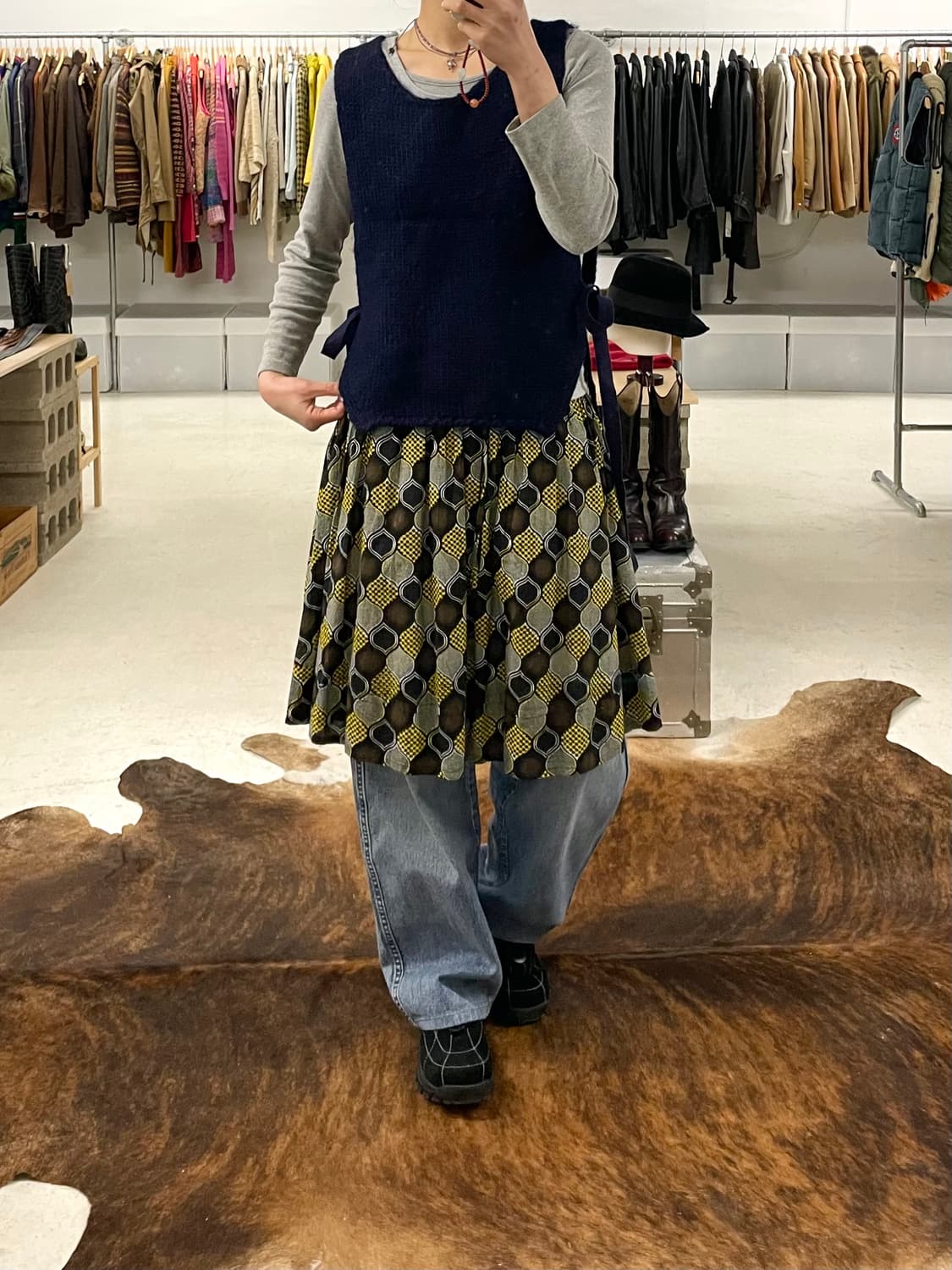 BEAMS BOY skirt 빔즈보이 미디스커트 상품이미지2