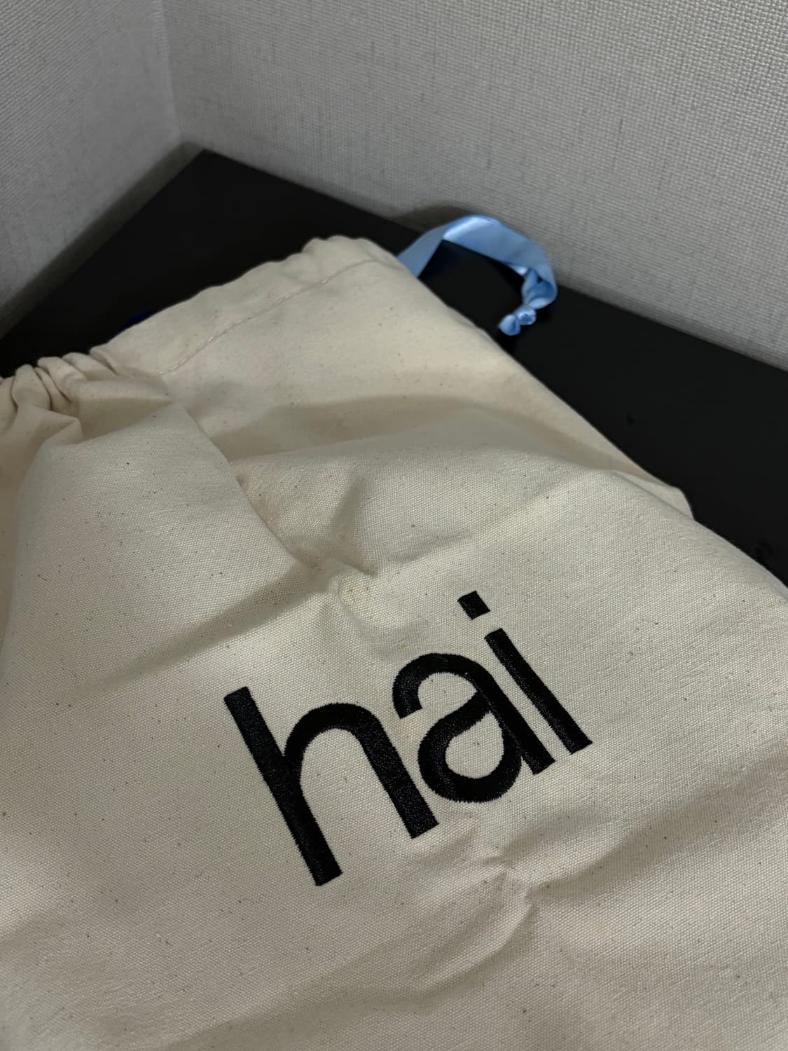 Hai 여성 리틀 벨벳 토트백 - 부티크블루 상품이미지4