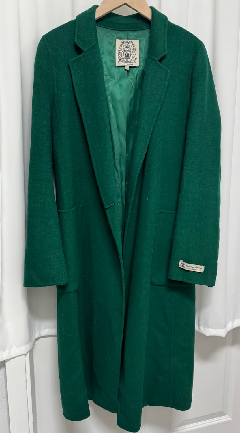 GGPX 그린 롱코트 상품이미지2