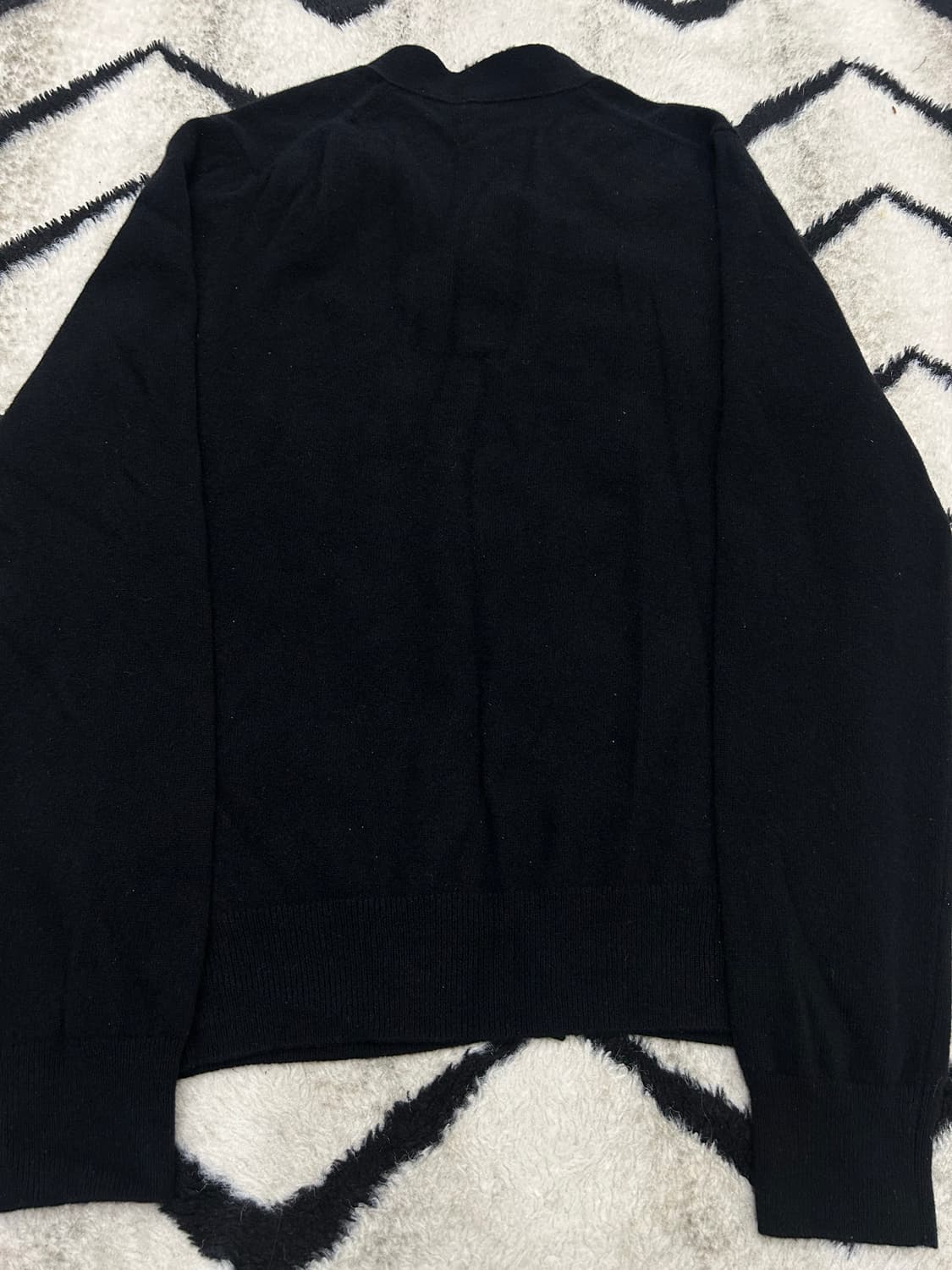 [M]꼼데가르송 화이트 와펜 가디건/블랙/AZ-N062 상품이미지5