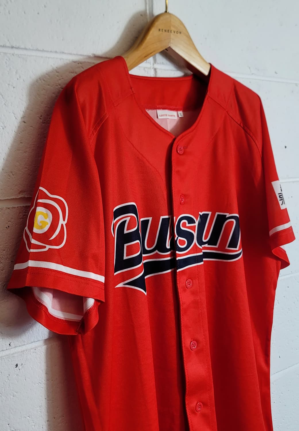 105.XL] 롯데자이언츠 부산 동백유니폼(응원용의류) 판매 상품이미지5