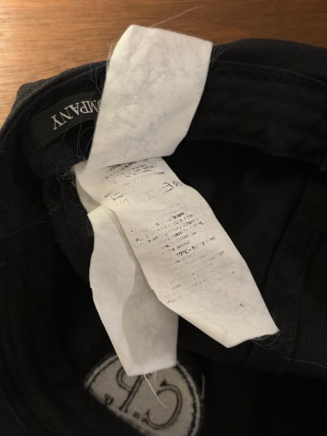 18ss 올드 CP 컴퍼니 고글캡 패치 블랙 볼캡 L (58) 상품이미지6