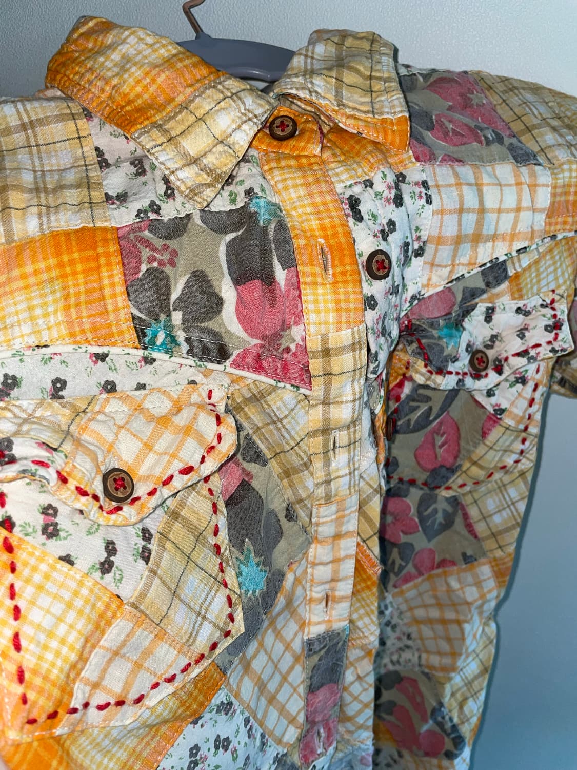 Rapua quilted shirt 라푸아 퀼트 모리걸 여름셔츠 m 상품이미지2