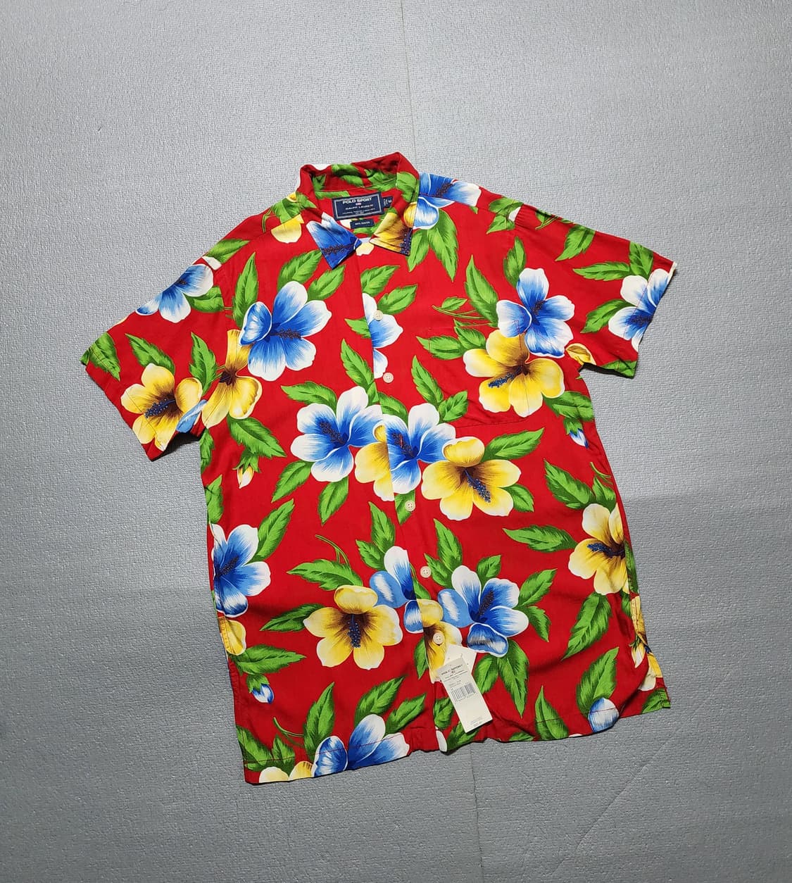 80s~90s 미사용 폴로 스포츠 랄프 로렌 알로하 셔츠 상품이미지1