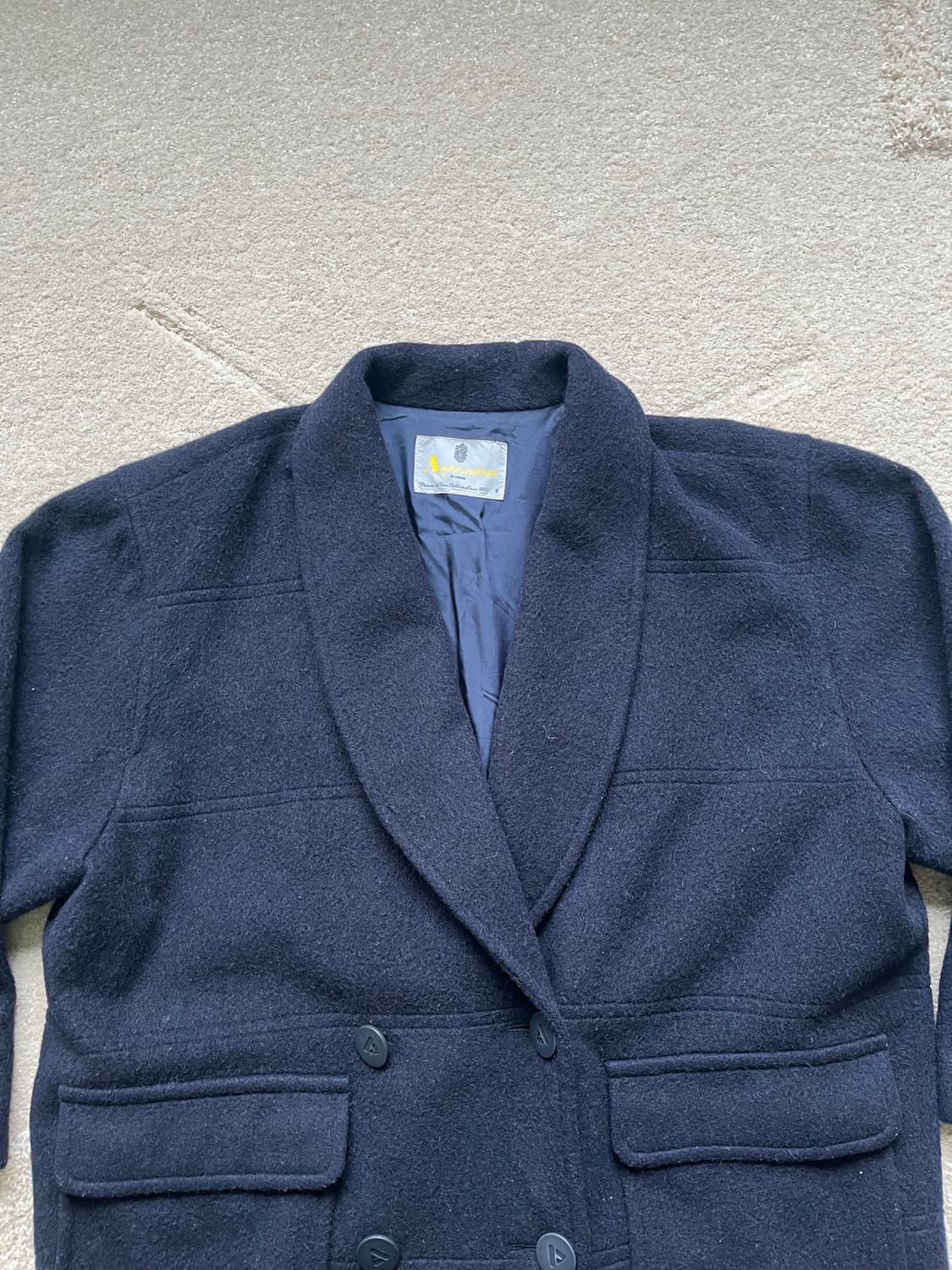 아쿠아스큐텀 숄카라 더블 재킷 (103-105) 상품이미지3