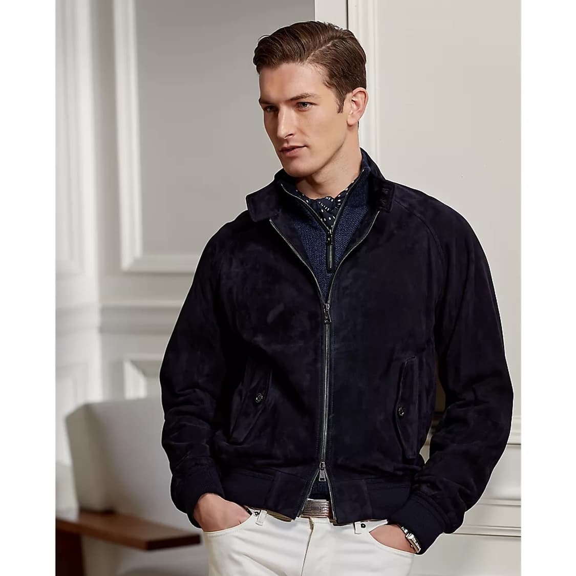 랄프로렌 퍼플라벨 토렌스 스웨이드 재킷 상품이미지1