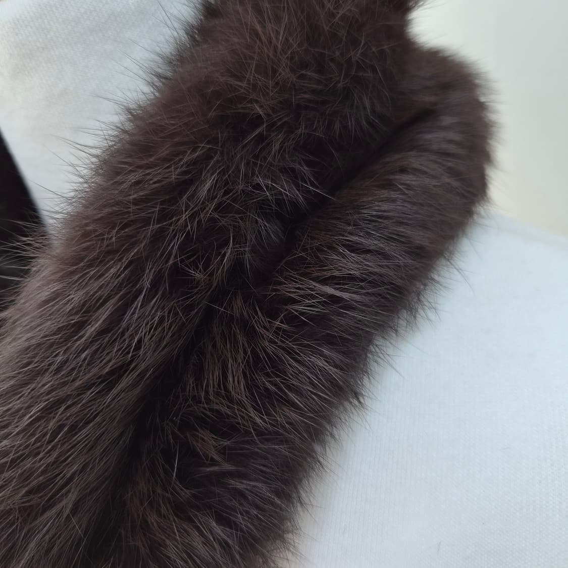 폭스퍼 브라운 방울 머플러 상품이미지4