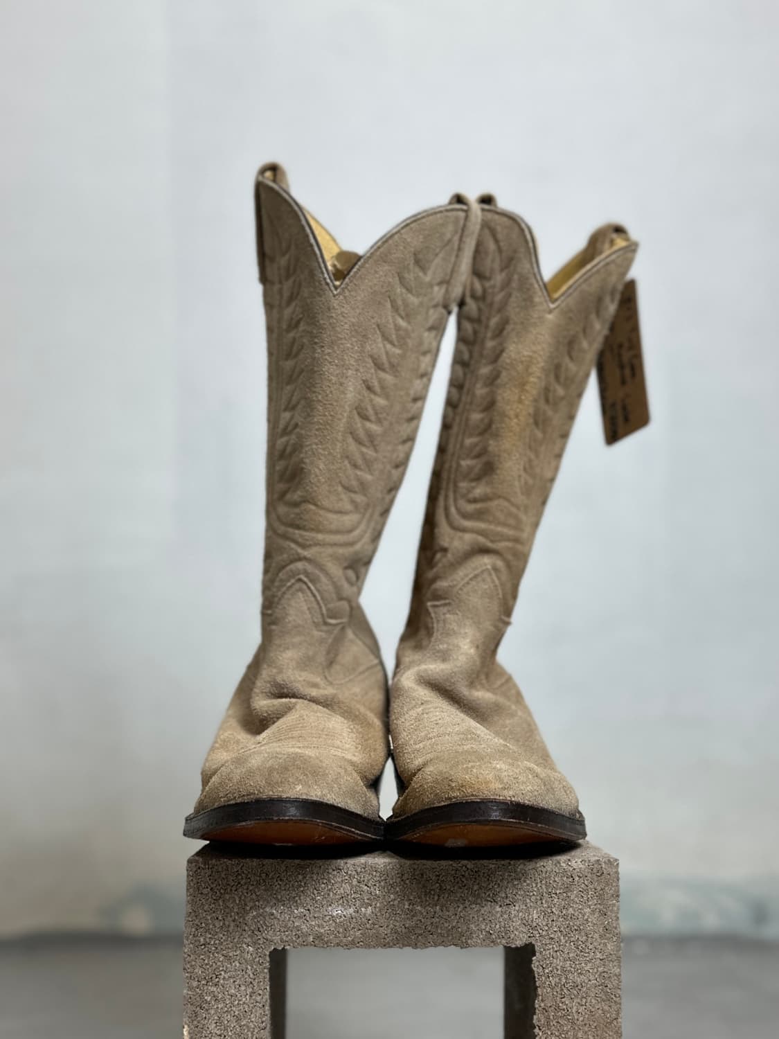 *데드스탁* 90's USA 토니라마 러프아웃 스웨이드 웨스턴 부츠 상품이미지5