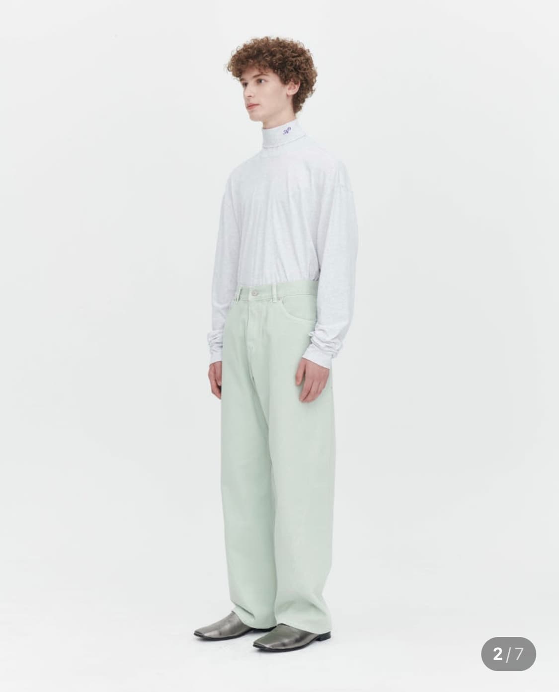 (새상품) 애프터프레이 와이드 데님팬츠 L 상품이미지6