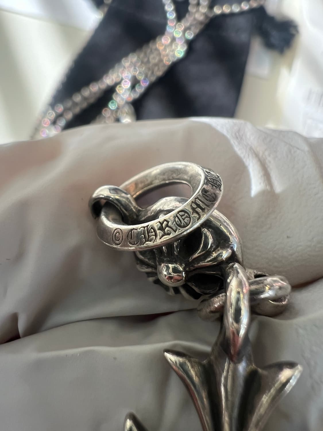 크롬하츠 원볼 타이니 크로스 + 정품 볼체인 상품이미지7