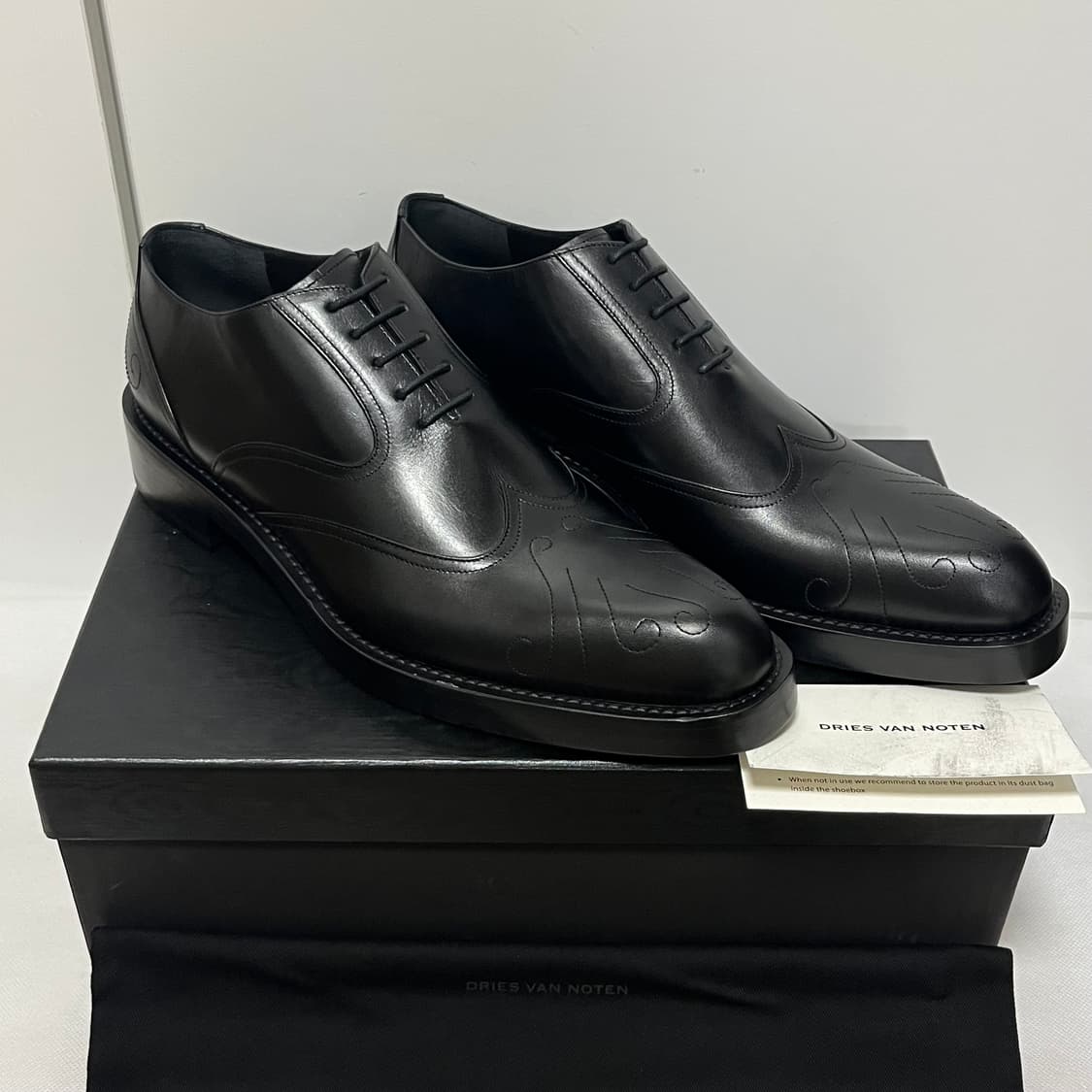 [41,43]드리스반노튼 스티치 옥스포드 더비 슈즈 상품이미지1