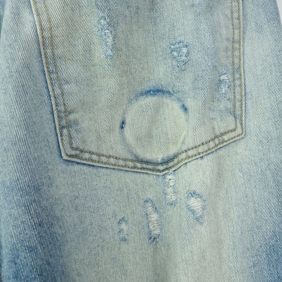 [선데이오프클럽] 24S/S 더블 웨이스트 디스트레스드 데님 M20233 상품이미지6