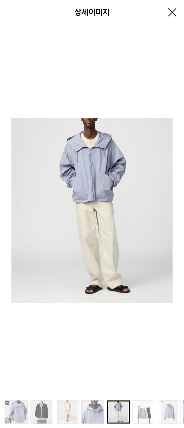 유니클로 u 후드블루종 상품이미지2