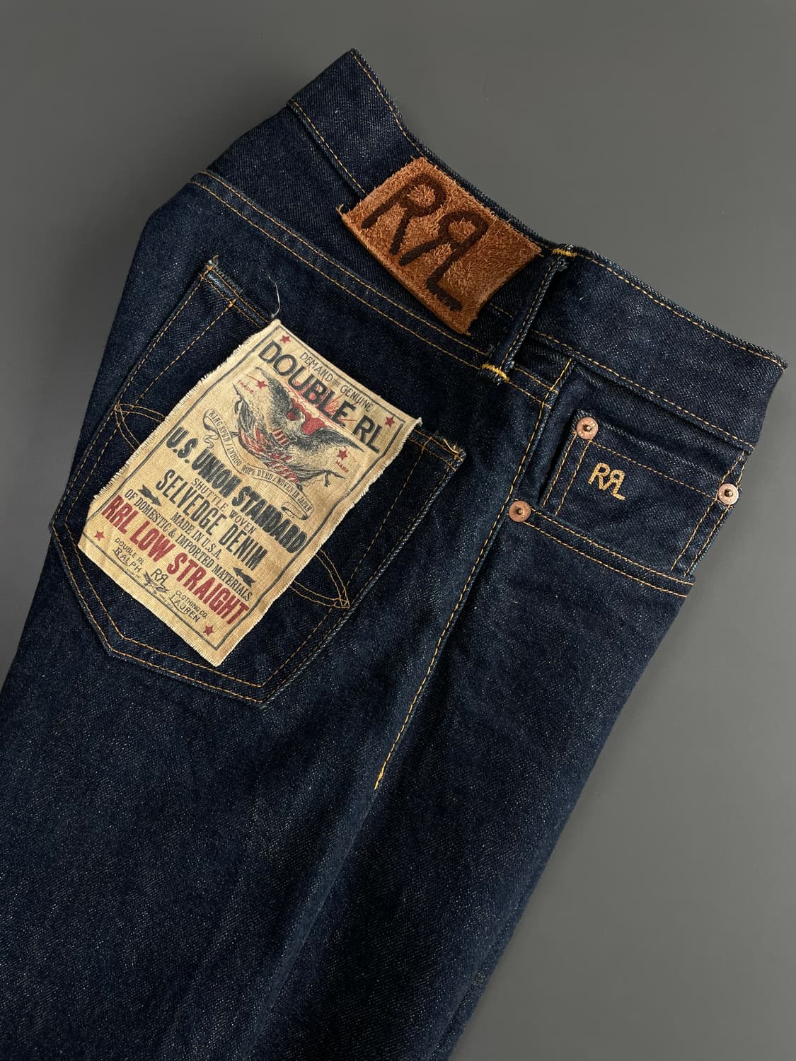 [30] RRL 더블알엘 로우스트레이트 셀비지 원워시 데님 상품이미지7