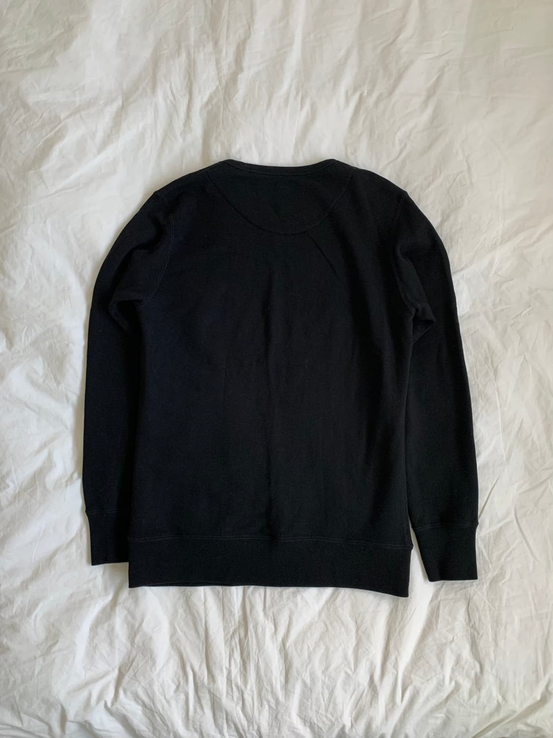 베이직 블랙 맨투맨 상품이미지4