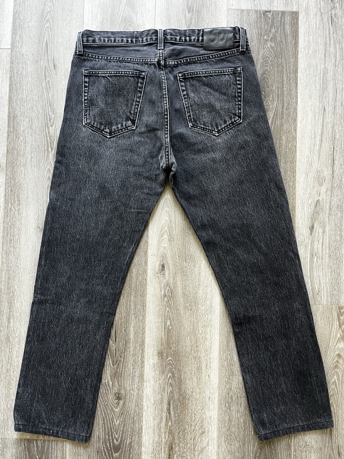 슈프림 스톤 워시드 슬림 진 블랙 상품이미지4