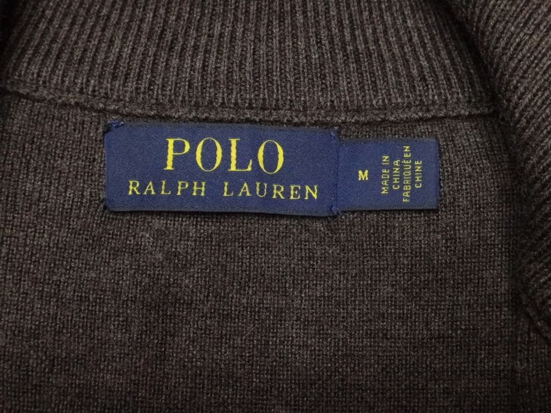 (M/95) 폴로랄프로렌 메리노 울 반집업 터틀넥 니트 상품이미지7