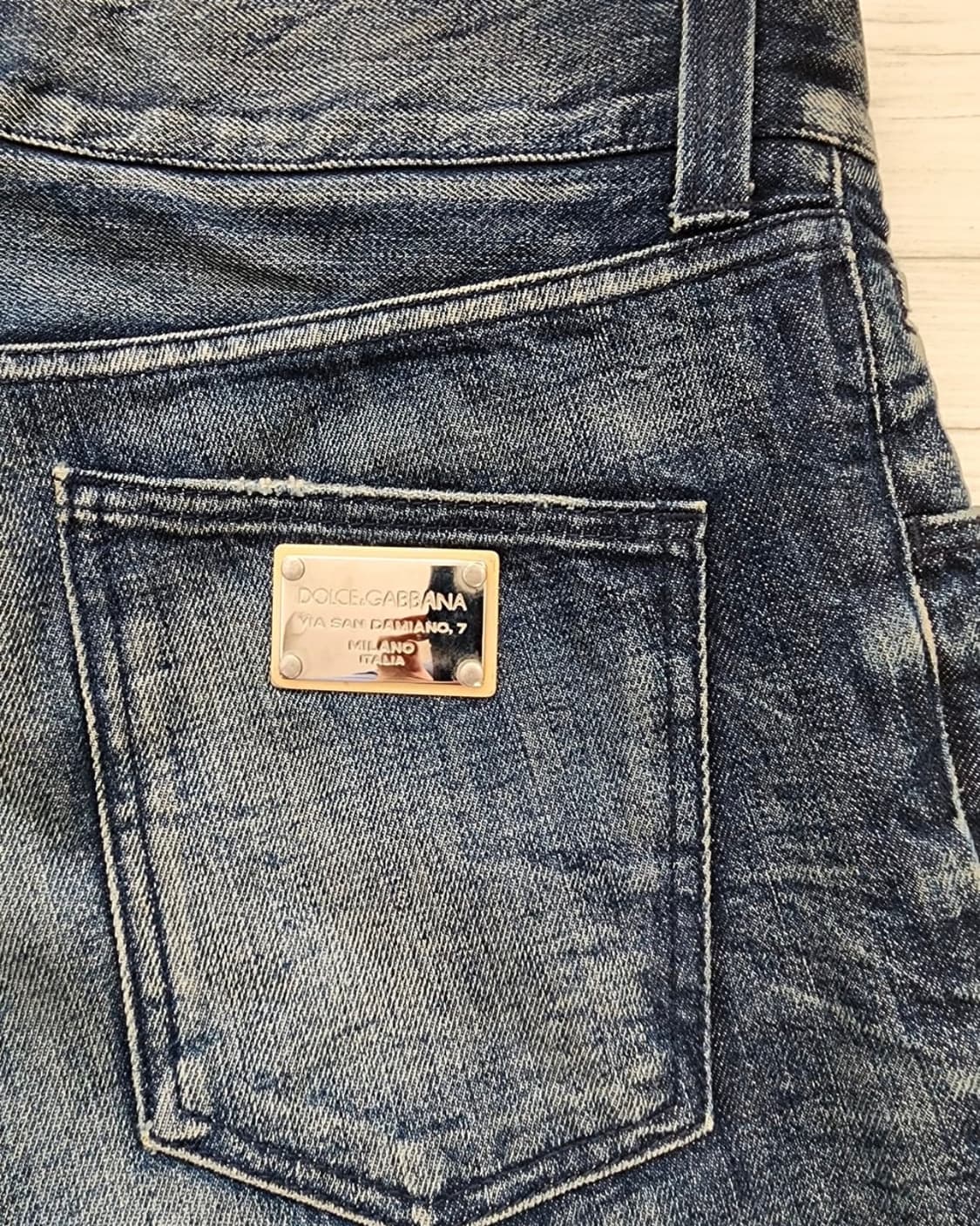돌체앤가바나 워싱 데님 팬츠 34사이즈 상품이미지1