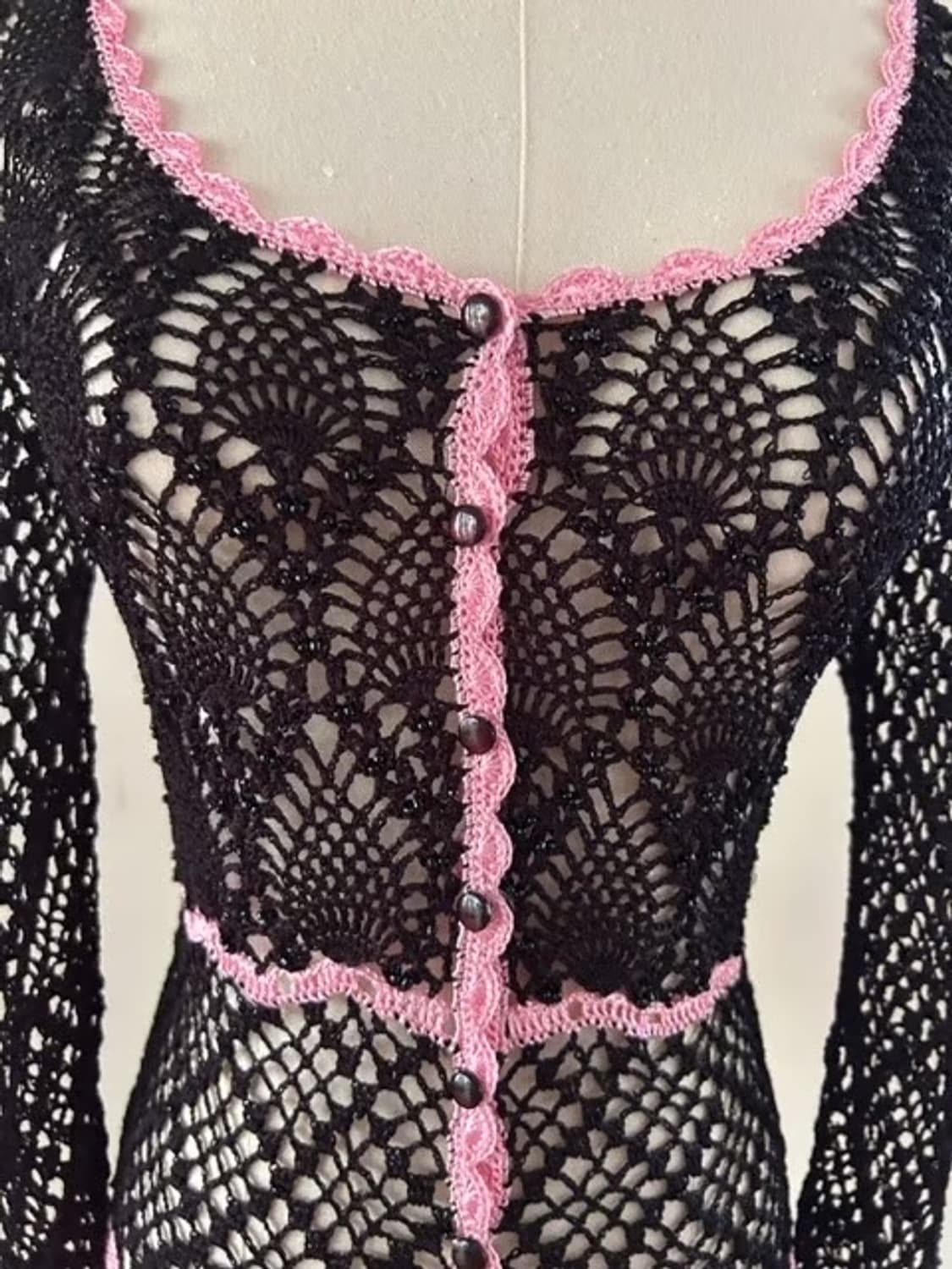 벳시 존슨 betsey johnson 크로셰 가디건 상품이미지4