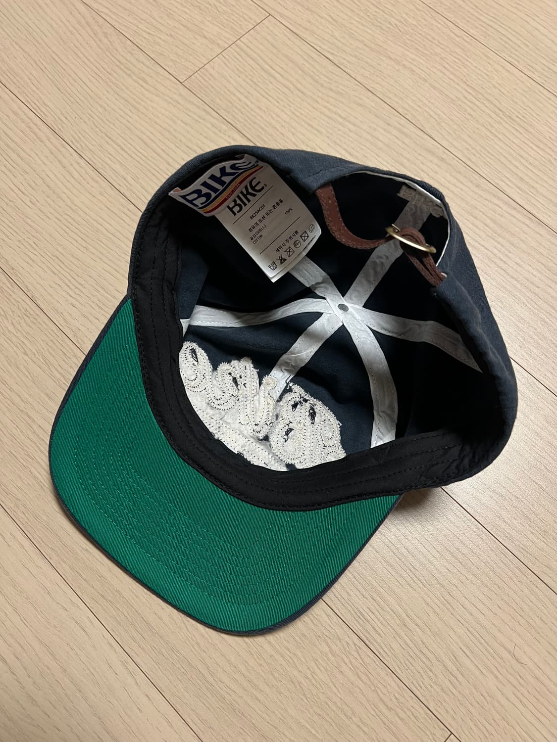 BIKE 타일 6패널 로고 볼캡 네이비 상품이미지5