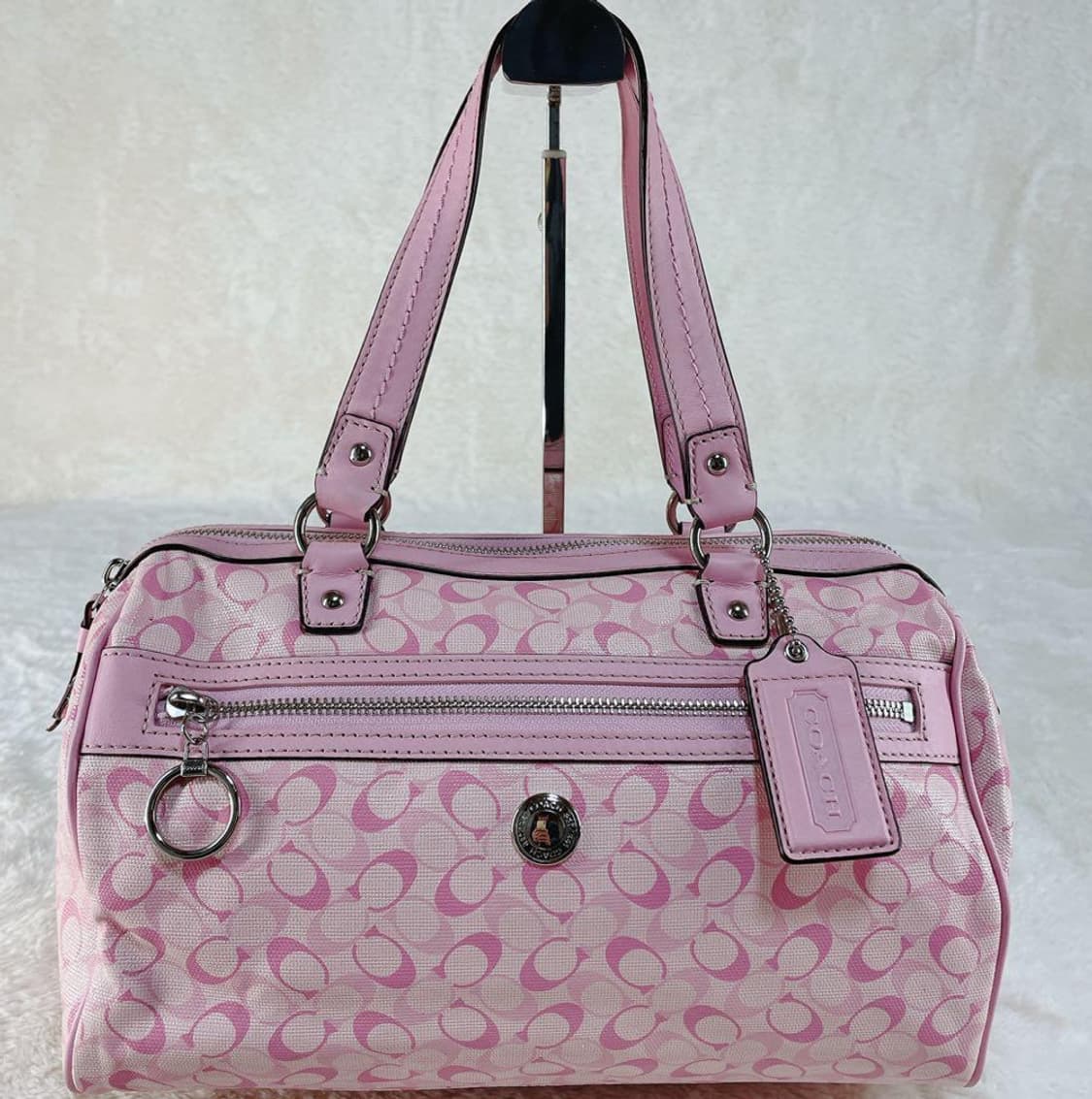코치 레어 핑크 보스턴백,숄더백 갸루 상품이미지1