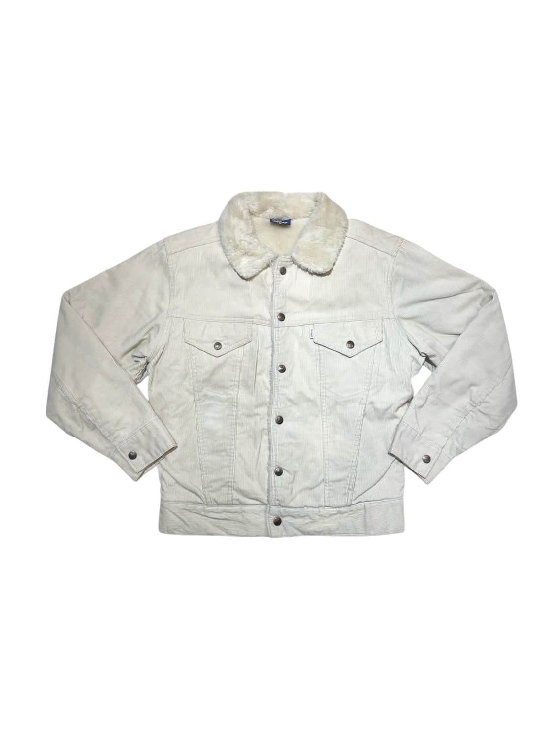 빅존 화이트 퍼 자켓 상품이미지1