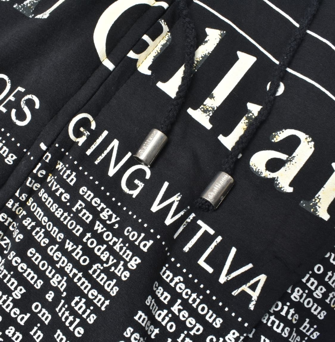 존 갈리아노 뉴스페이퍼 프린팅 후드집업 자켓 L N0721 상품이미지6