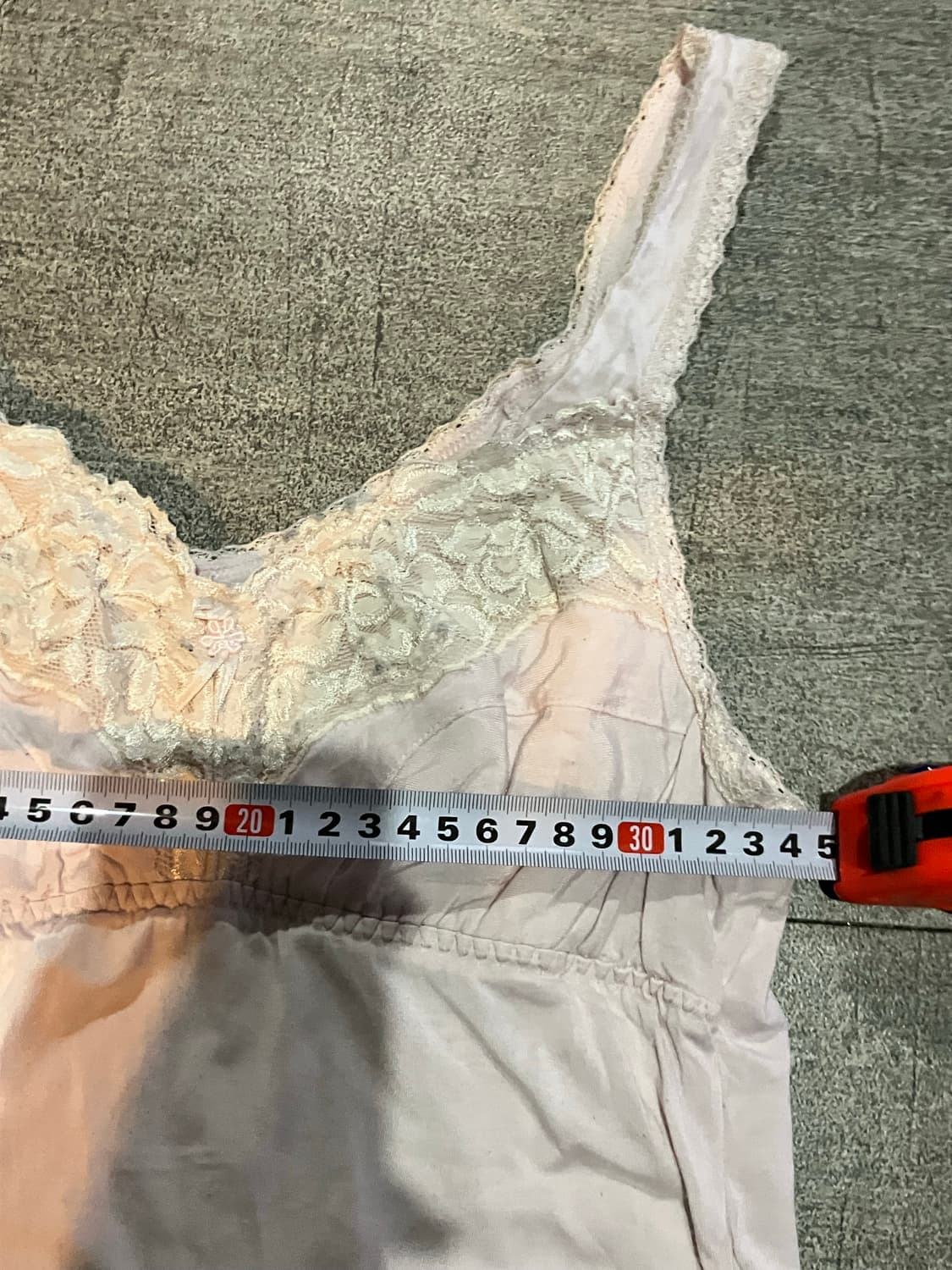 일본빈티지 달천깔페어리 레이스 슬리브리스 나시탑 핑크 상품이미지2