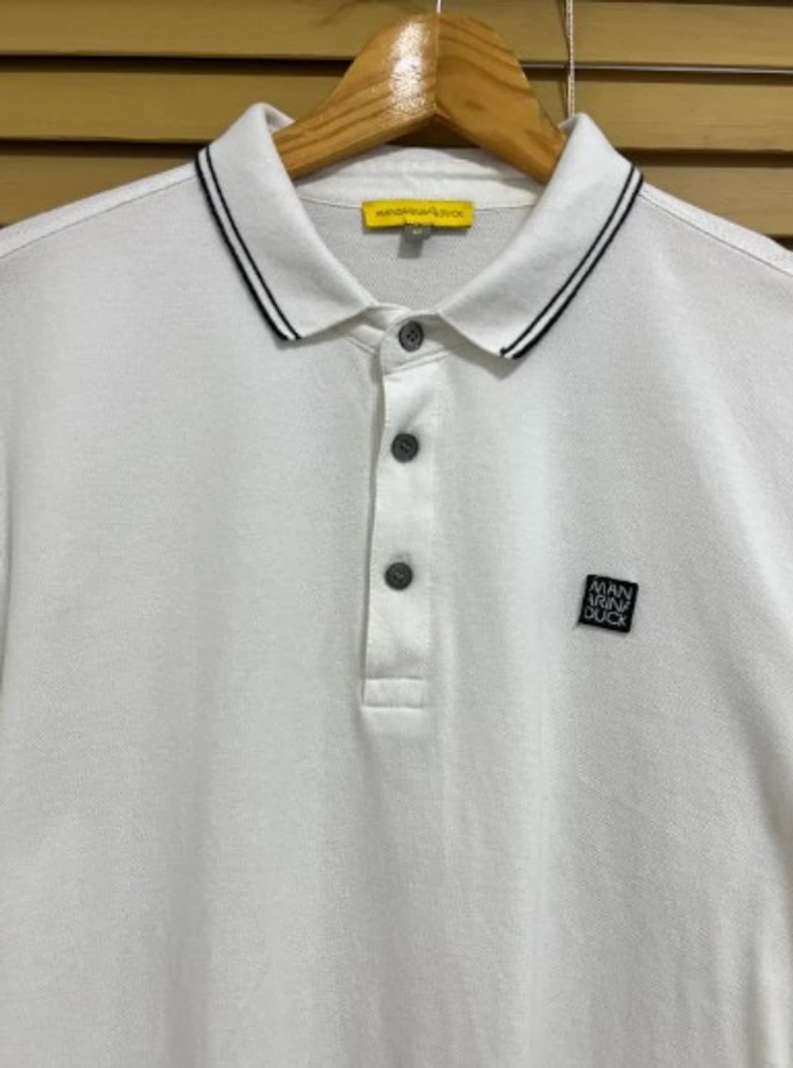 만다리나덕 남성 아이보리 PK카라반팔티셔츠 M 상품이미지1