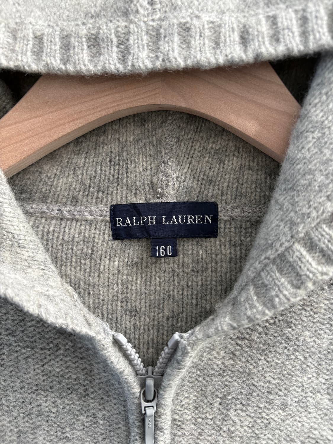 Polo 랄프로렌 우먼 그레이컬러 니트 후드집업 상품이미지5