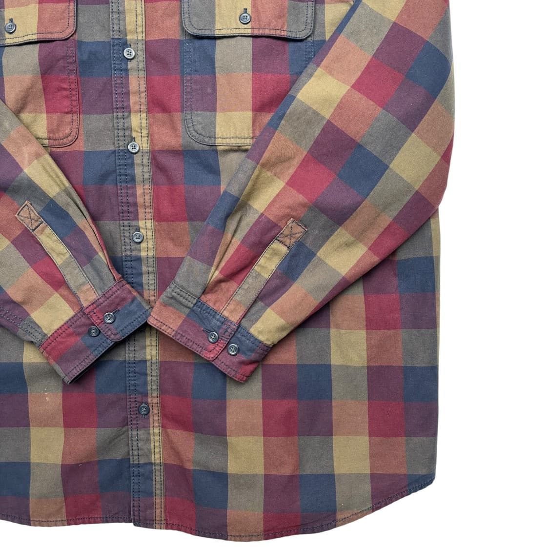 LL Bean 엘엘빈 헤비 코튼 체크 셔츠 자켓 XL 상품이미지3