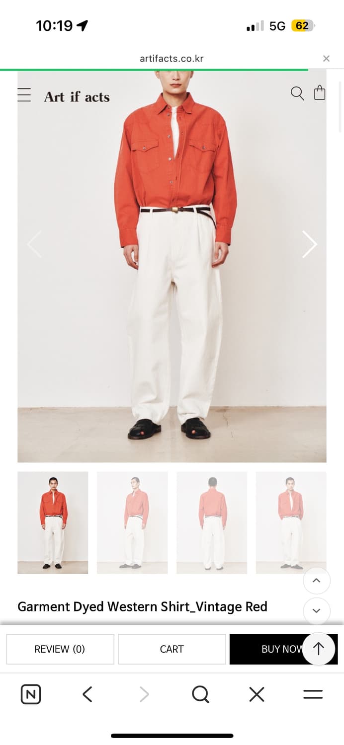 Art if acts 웨스턴 셔츠 M 상품이미지4