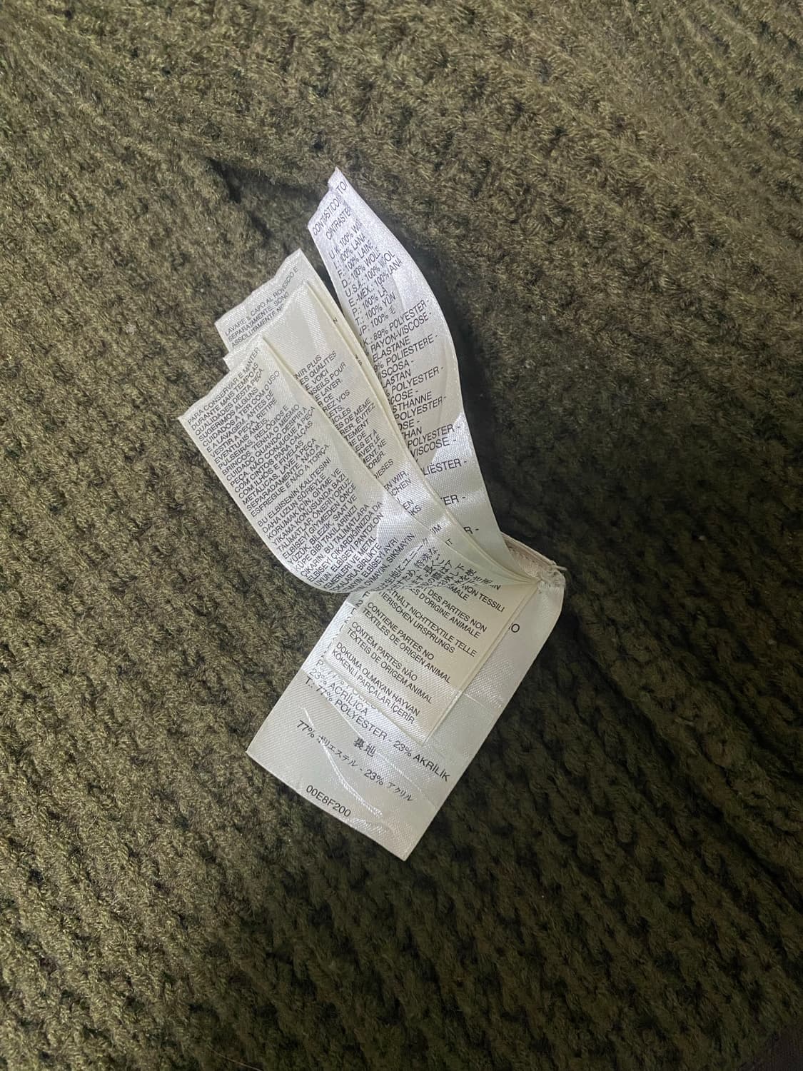 디젤 트리콧 와플 후디 스웨터 상품이미지7