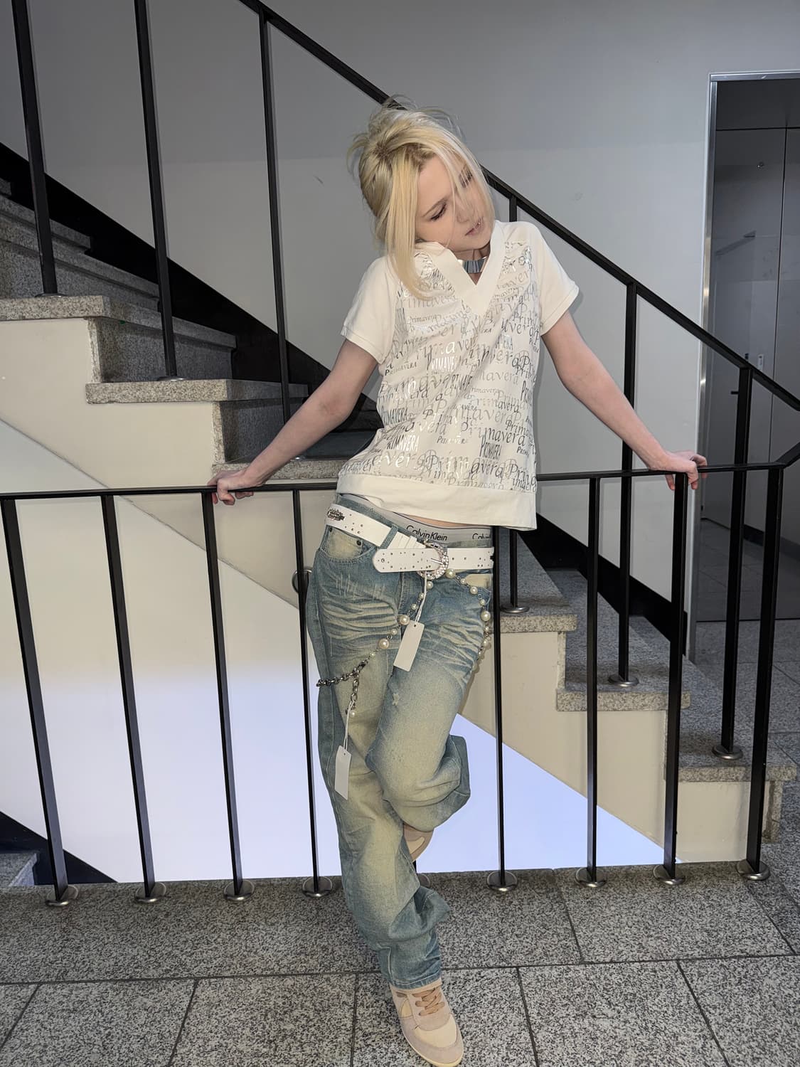 silver lettering top 상품이미지3