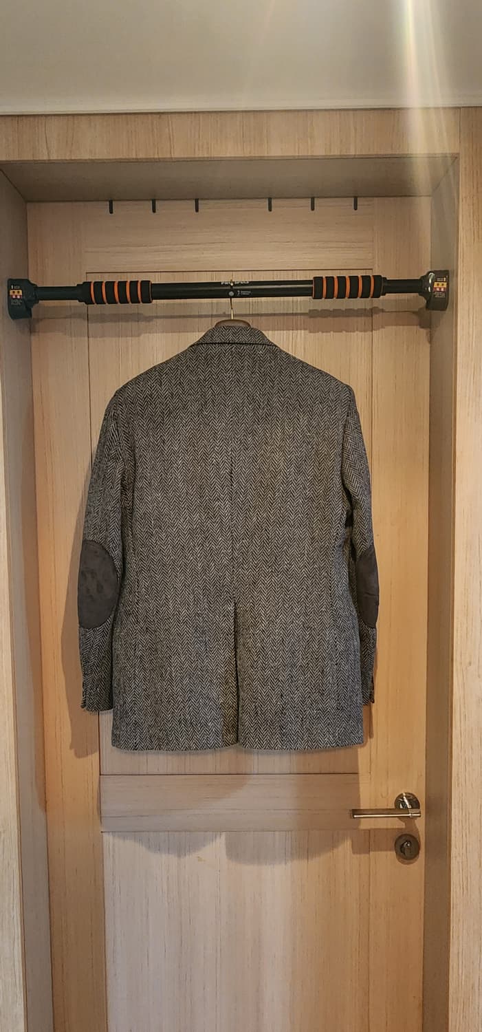 그레이 헤링본 트위드자켓 L 상품이미지2