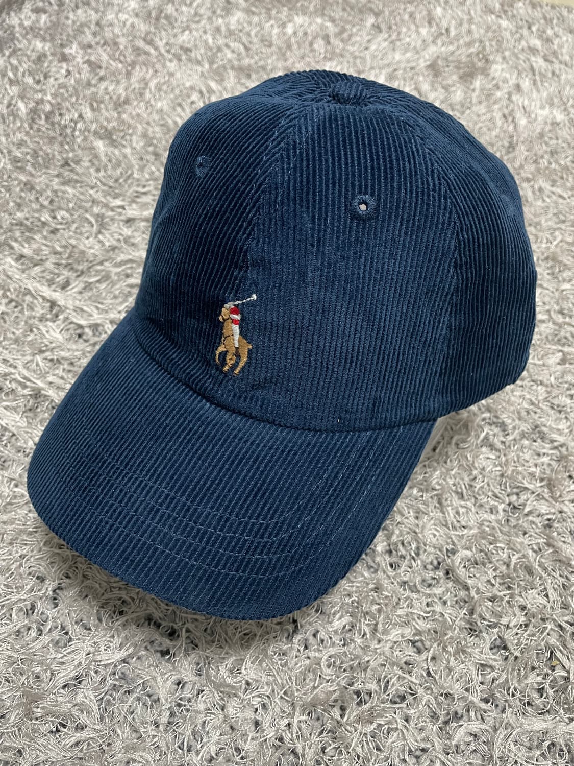 폴로Polo 컬러포니 네이비 코듀로이 캡 Free 상품이미지1