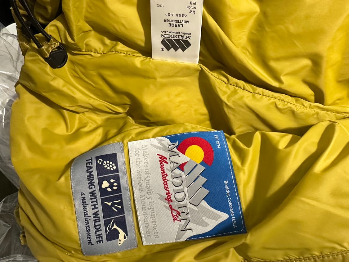 매든 패딩베스트 L사이즈 새상품 상품이미지4