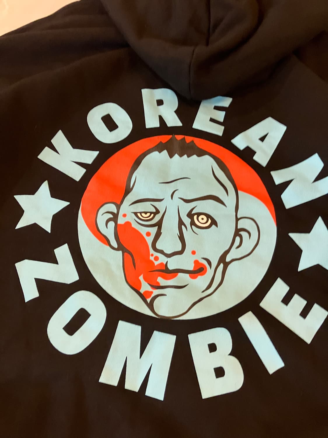 어보브 코리안좀비 정찬성 오피셜 후드티 블랙 상품이미지2
