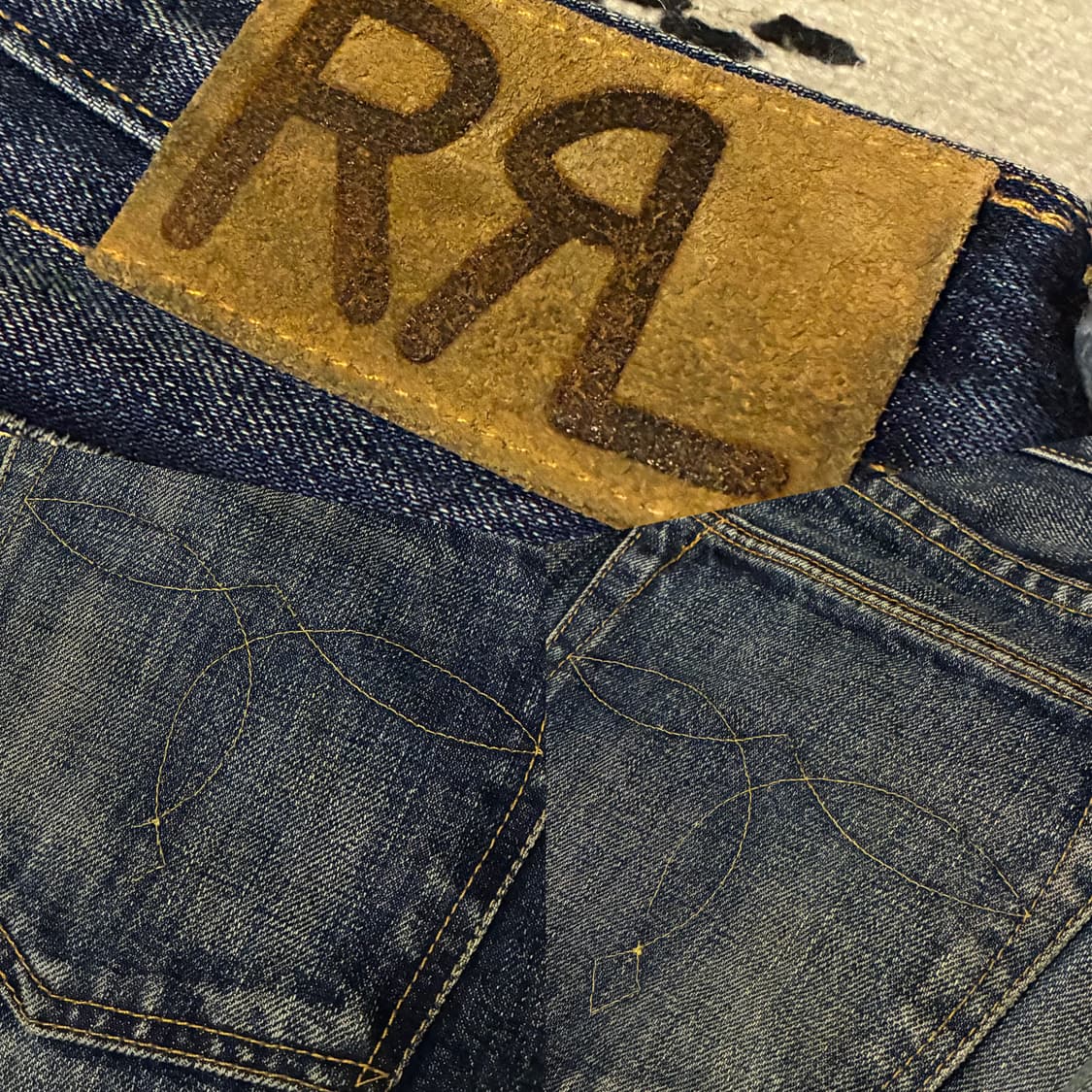 (32)RRL 더블알엘 슬림핏 캐니언 워싱 셀비지데님 청바지  상품이미지8