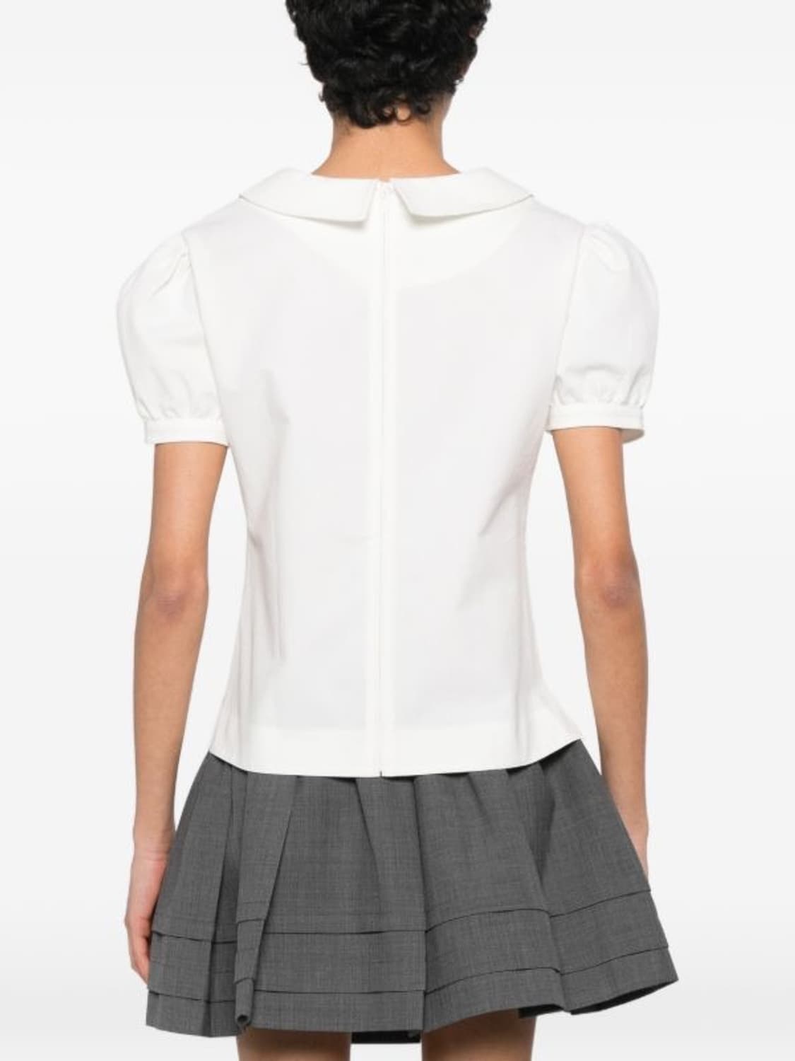 [8,10]슈슈통 퍼프 블라우스/화이트 상품이미지2