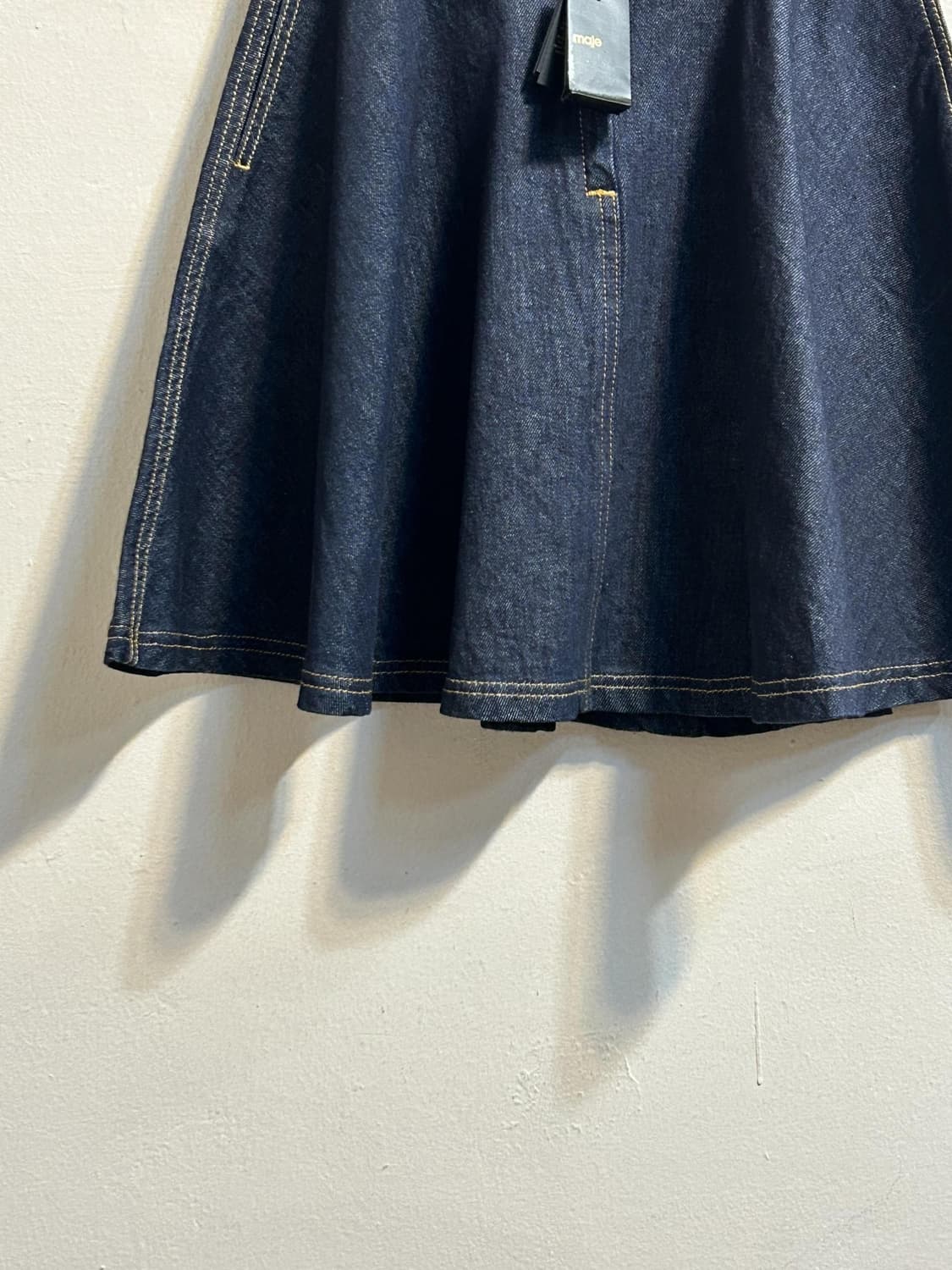 (deadstock) 마쥬 플레어 진청 데님 스커트 상품이미지4