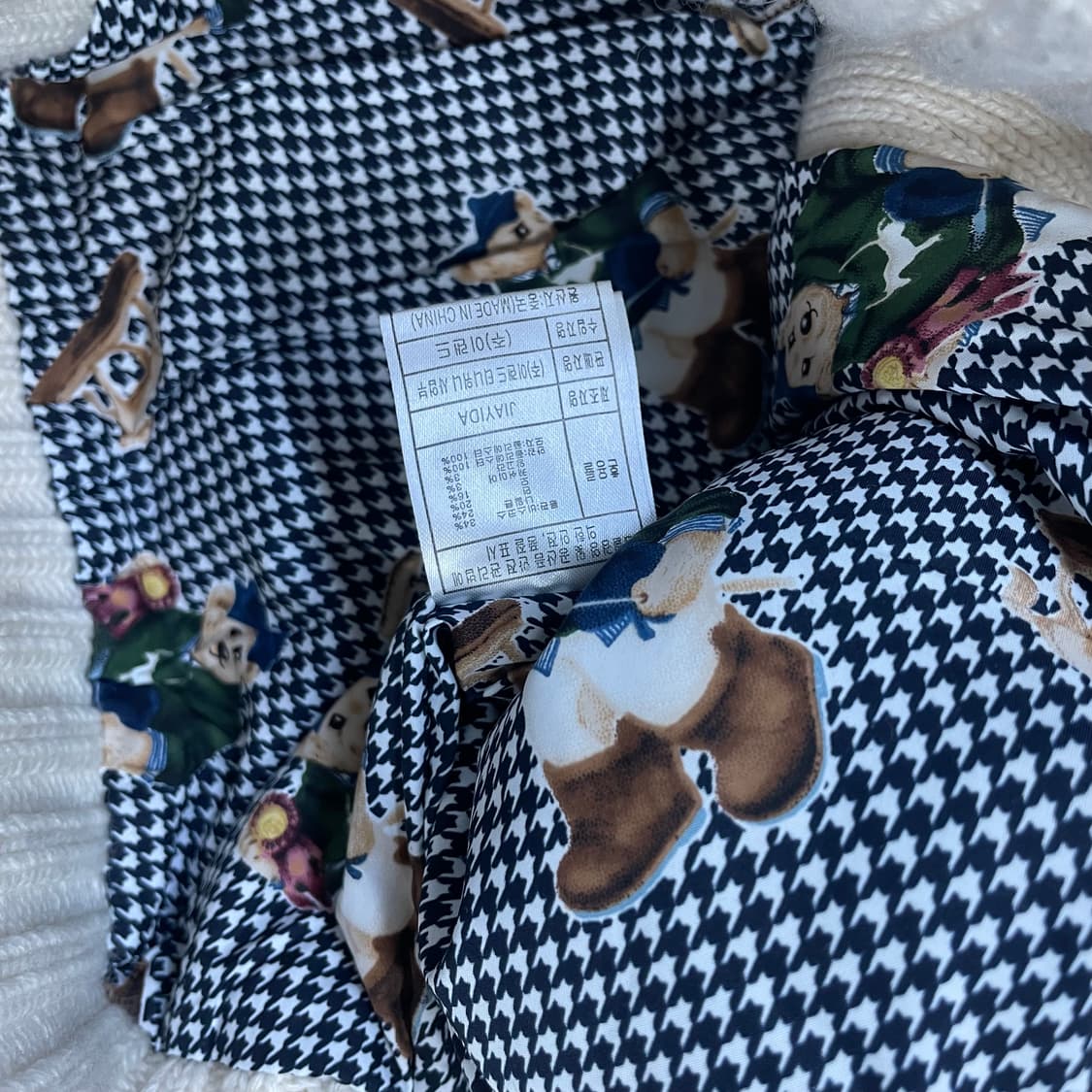 티니위니 울프죠 케이블 버튼 니트 집업 아이보리 상품이미지7