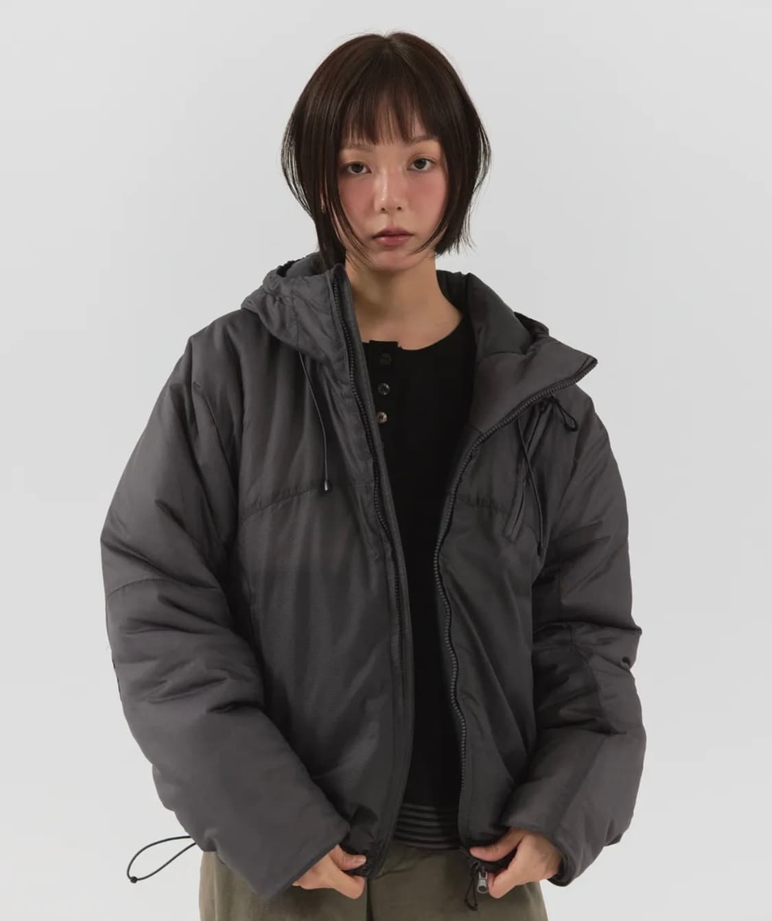 패러킷 리버시블 신슐레이트 패디드 점퍼 차콜 s 상품이미지1