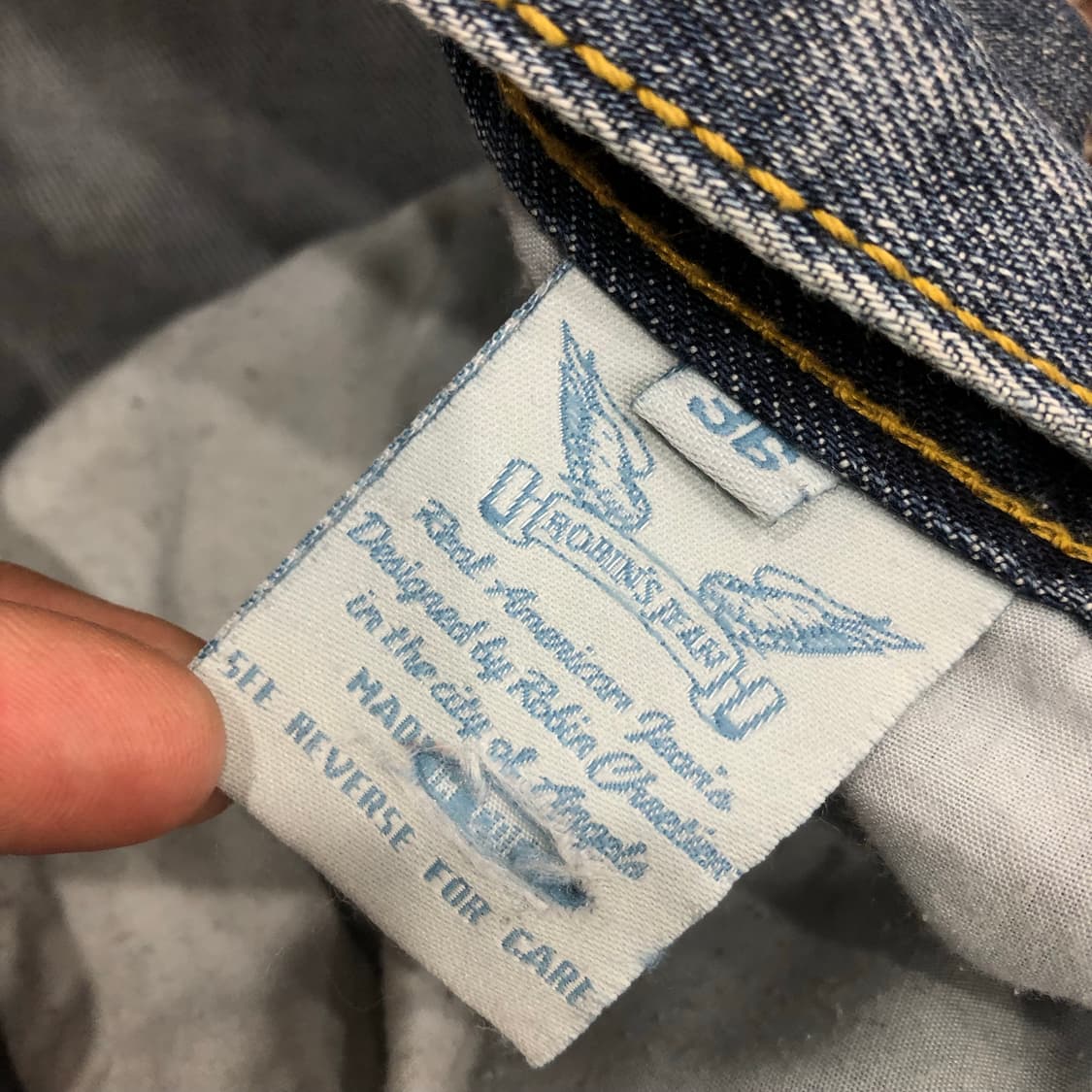 로빈스진 Y2k 와이드 데님 팬츠 상품이미지7