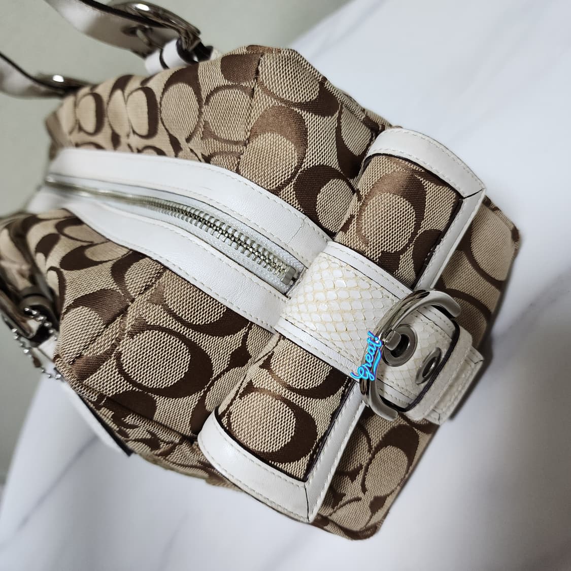 상태굿) 코치 보스톤 숄더백 상품이미지5