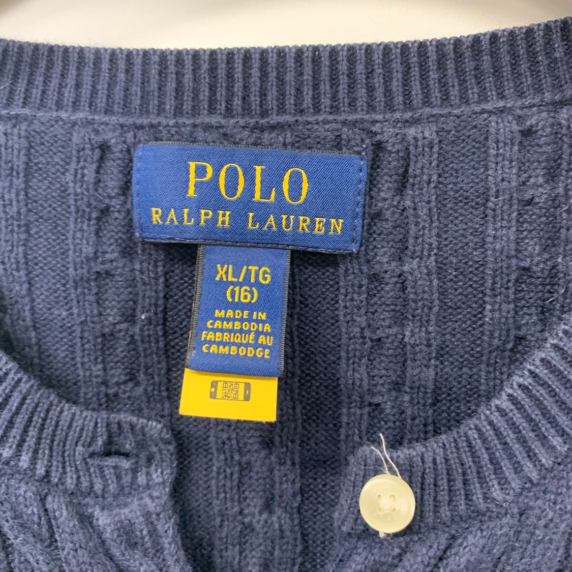 폴로 랄프로렌 네이비 꽈배기 니트 가디건 상품이미지6