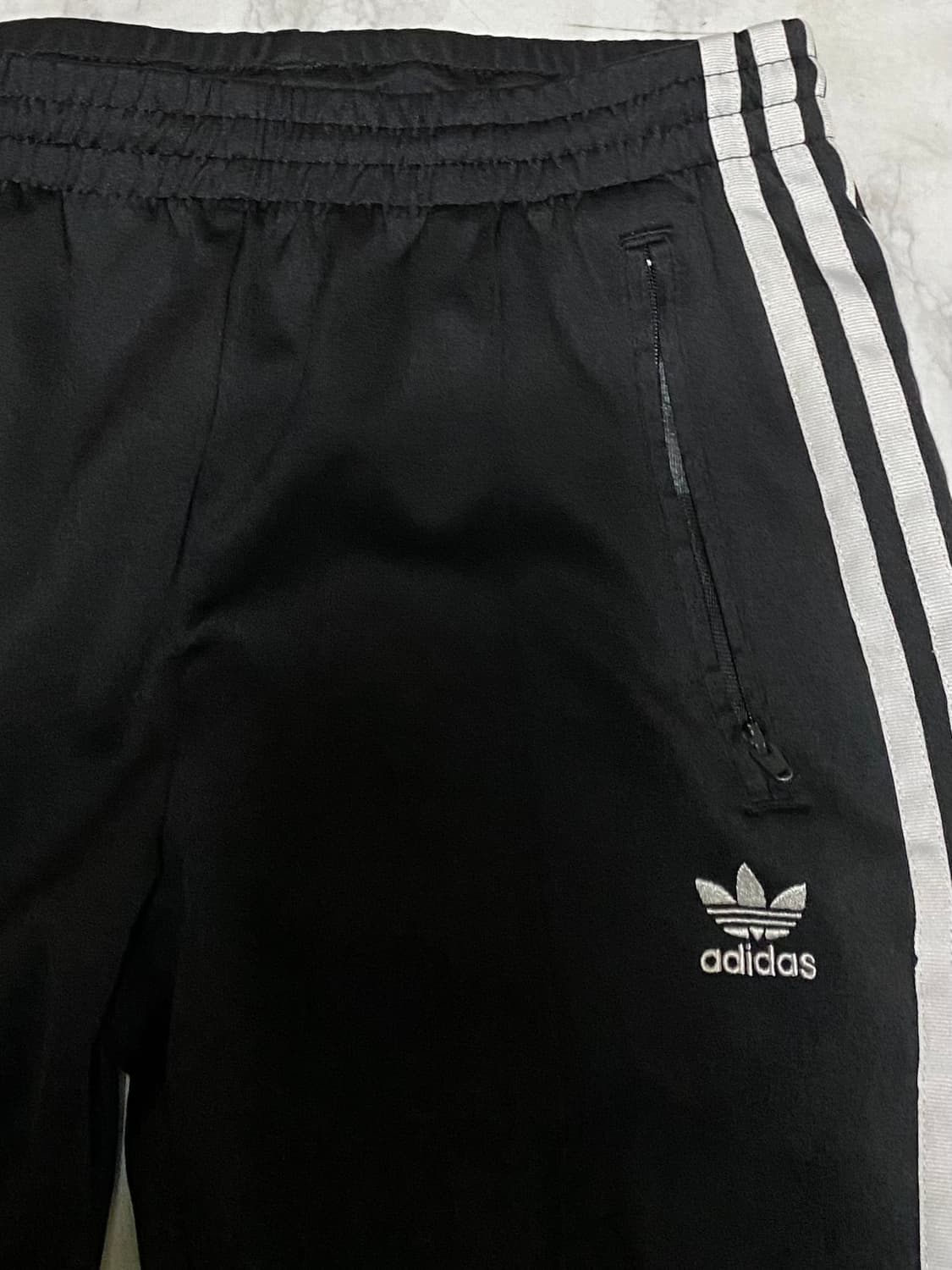 아디다스 삼선 트랙 팬츠 블랙 여성 26인치 밴딩 상품이미지2