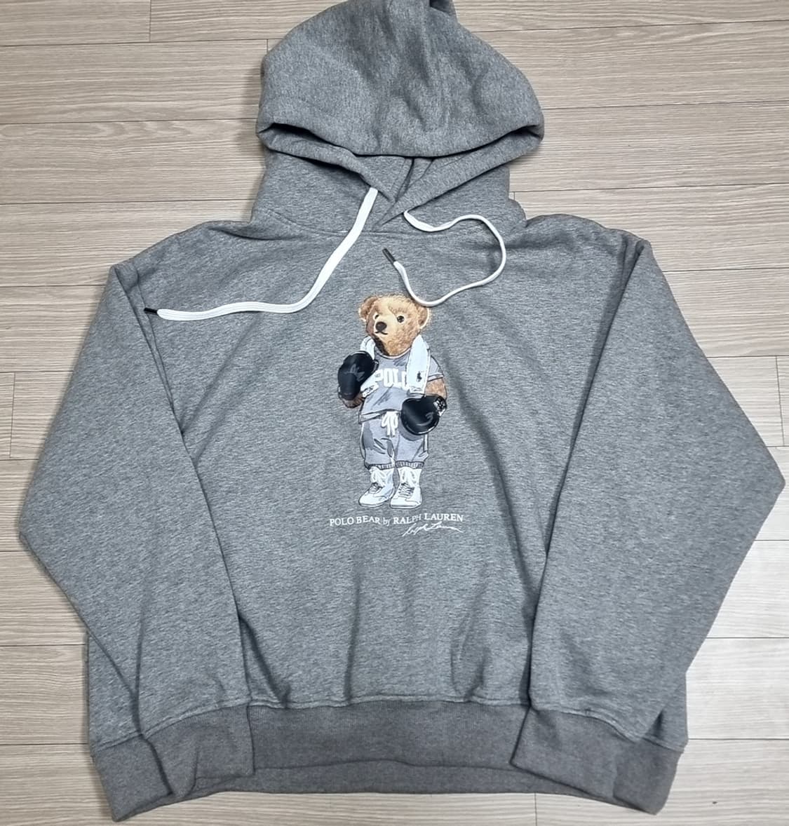 폴로 랄프로렌 복싱 베어 후드티 회색 새제품(L) 상품이미지1