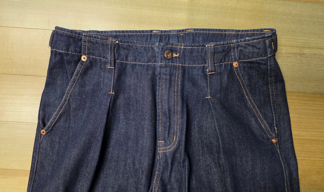 [신품급] 맥우드건 원턱 와이드핏 데님 상품이미지5